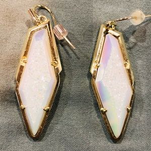 Kendra Scott Bex Gold Drop Earrings in Iridescent